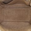 Celine Belt micro modèle shoulder bag in beige grained leather - Detail D3 thumbnail