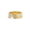 Open Cartier C de Cartier small model ring in yellow gold and diamonds - 00pp thumbnail