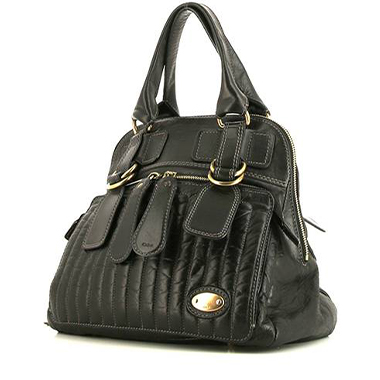 Borsa Chloé Bay in pelle nera
