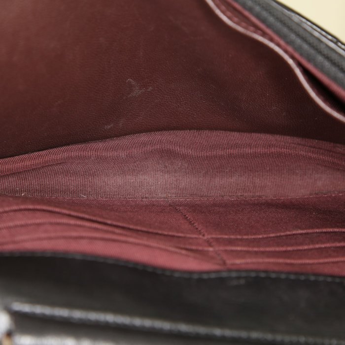 Borsa a tracolla Chanel Wallet on Chain in pelle trapuntata nera - Detail D2