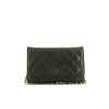 Chanel Wallet on Chain shoulder bag in black quilted leather - 360 thumbnail