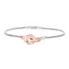 Dinh Van Menottes R10 bracelet in pink gold and silver - 00pp thumbnail