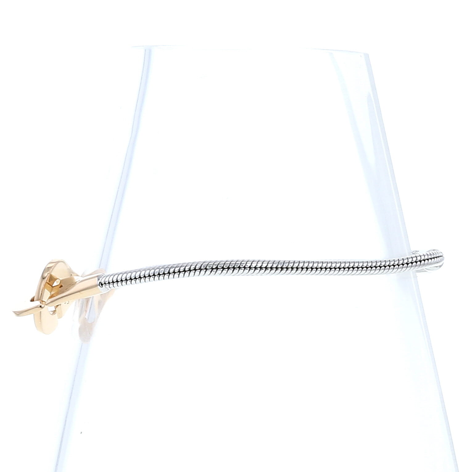 Dinh Van Menottes R10 bracelet in pink gold and silver - Detail D1