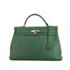 Hermes Kelly 40 cm handbag in malachite green togo leather - 360 thumbnail