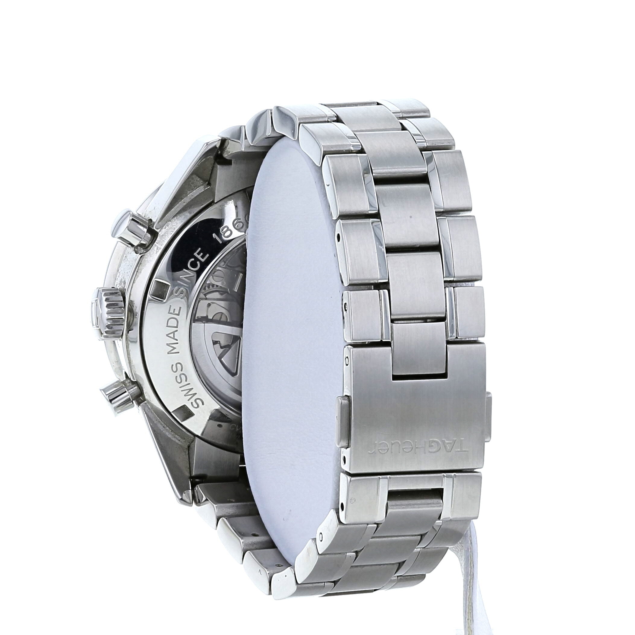 Montre TAG Heuer Carrera Automatic Chronograph en acier Ref :  CV2010-3 Vers  2008 - Detail D2
