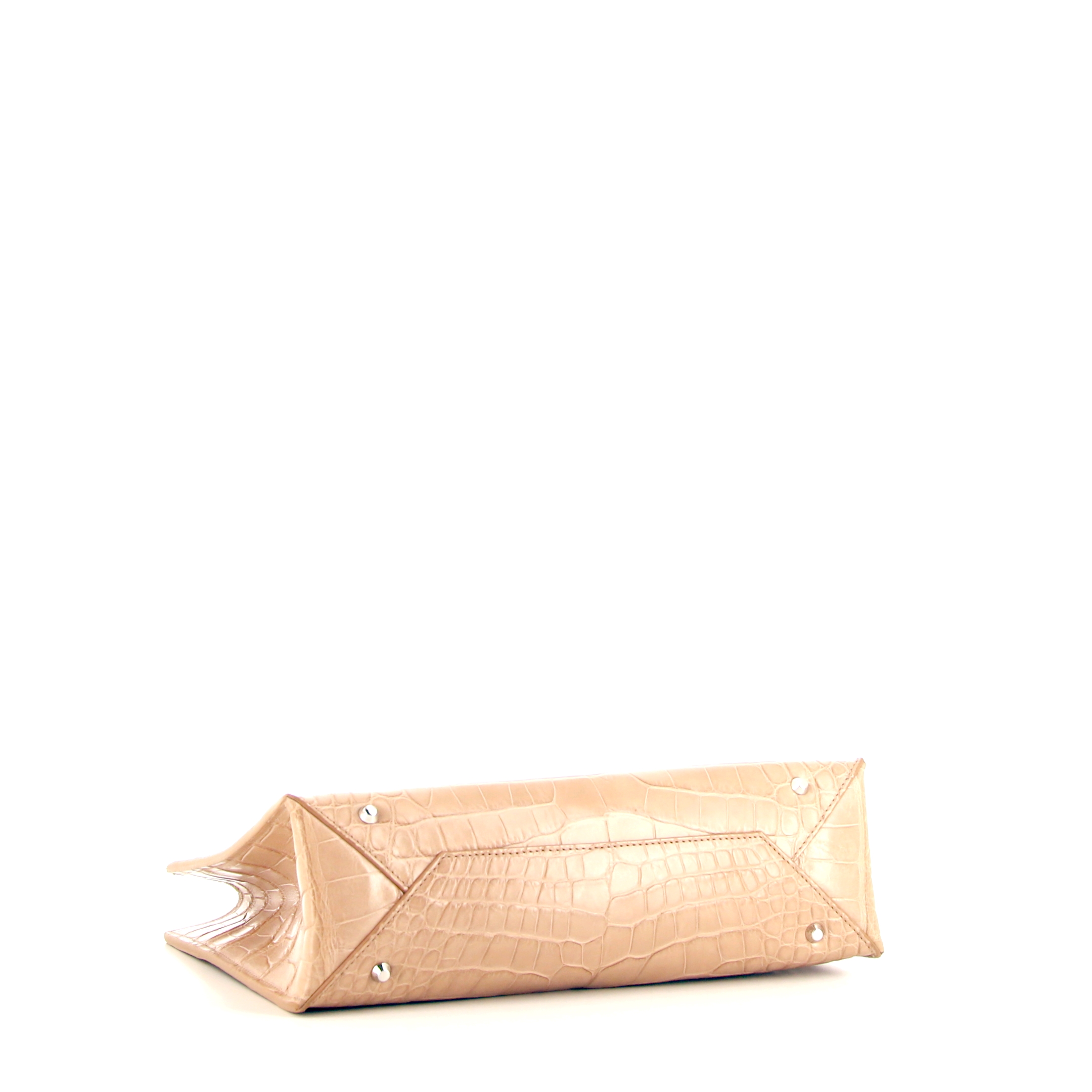 Balenciaga Cable shopping bag in rosy beige leather - Detail D4