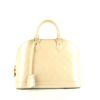 Louis Vuitton Alma handbag in white empreinte monogram leather - 360 thumbnail