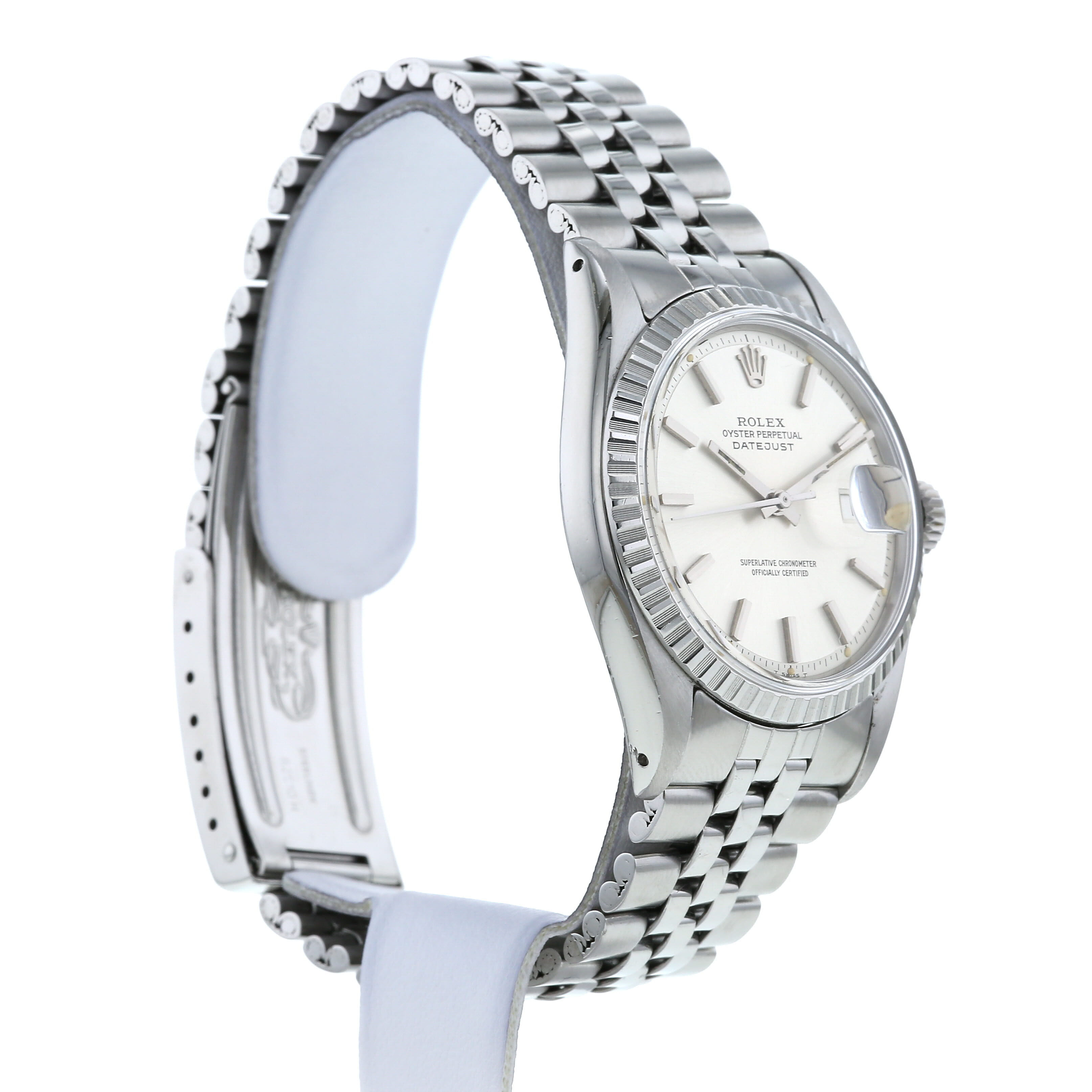 Rolex Datejust watch in stainless steel Ref:  1603 Circa  1973 - Detail D1