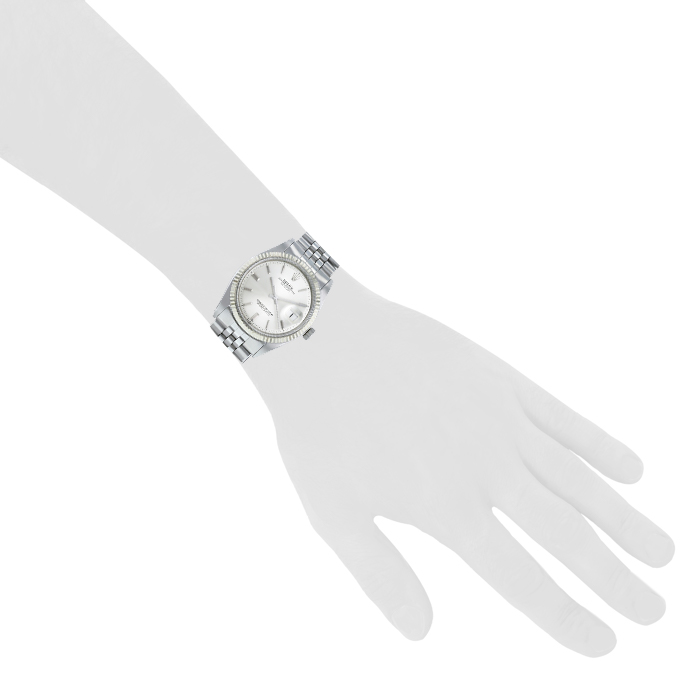 Rolex Datejust watch in stainless steel Ref:  1601 Circa  1971 - Detail D1