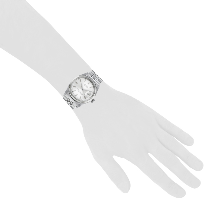 Rolex Datejust watch in stainless steel Ref:  1601 Circa  1970 - Detail D1