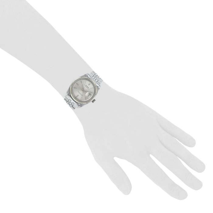 Rolex Datejust watch in stainless steel Ref:  1601 Circa  1966 - Detail D1