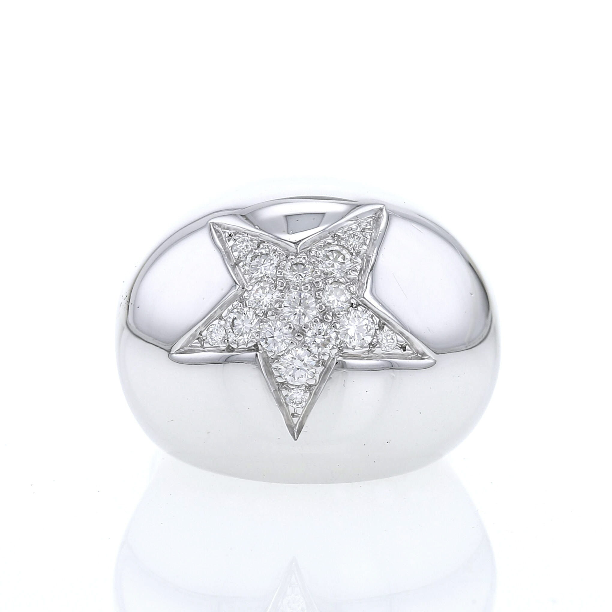 Bague Chanel Géode en or blanc et diamants - Detail D2