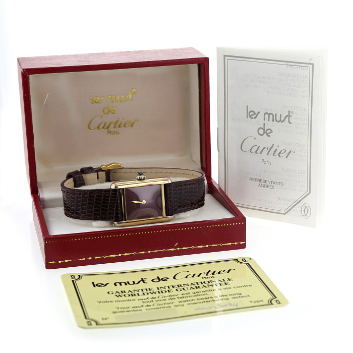 Orologio Cartier Tank Must in vermeil Circa  1990 - Detail D2