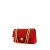 Chanel Timeless handbag in red quilted jersey - 00pp thumbnail