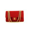 Chanel Timeless handbag in red quilted jersey - 360 thumbnail