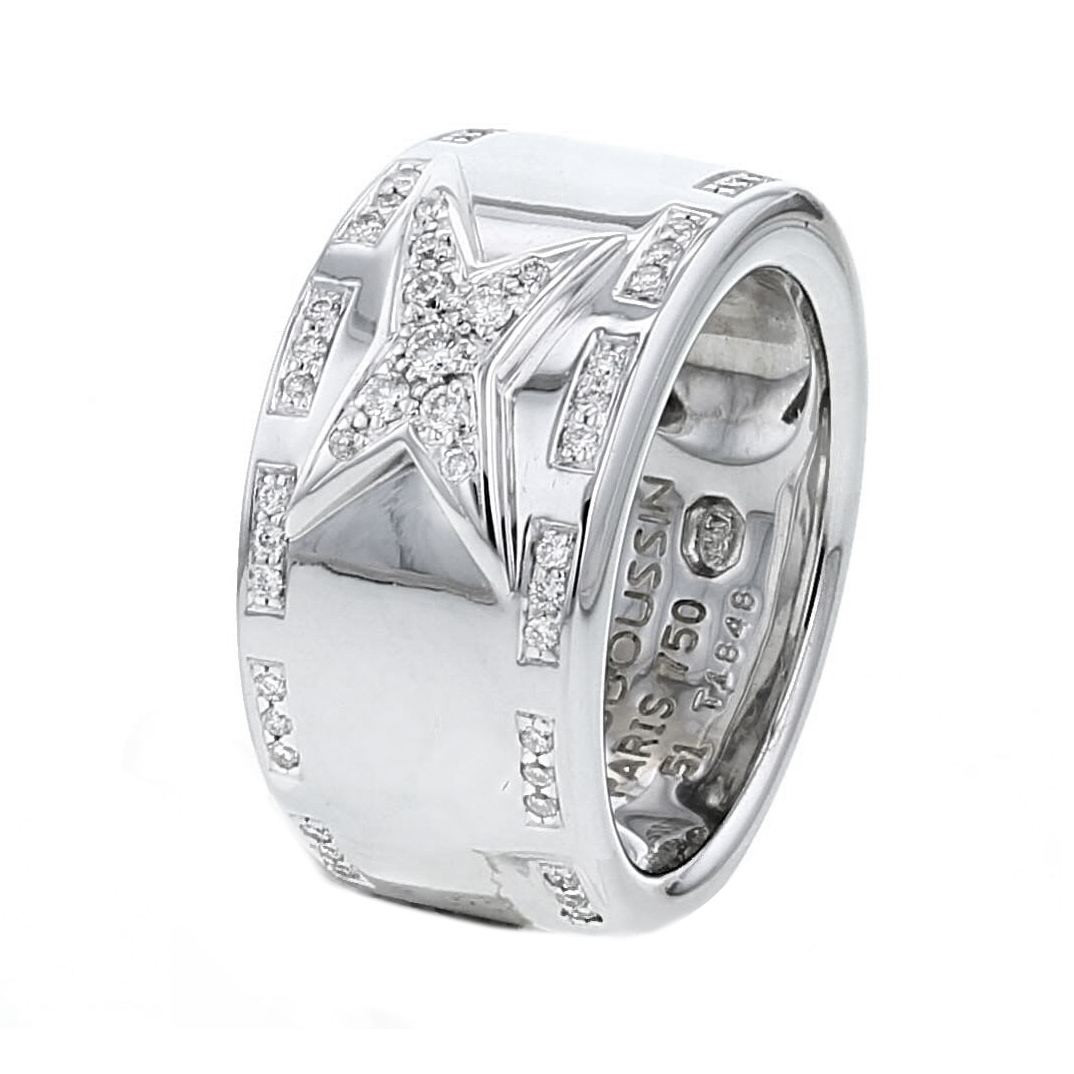 Bague Mauboussin Ma Vie en or blanc et diamants - Detail D3