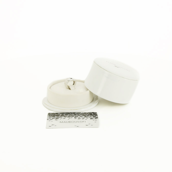 Anello Mauboussin Ma Vie in oro bianco e diamanti - Detail D5