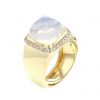 Fred Pain de Sucre medium model ring in yellow gold and moonstone - Detail D3 thumbnail