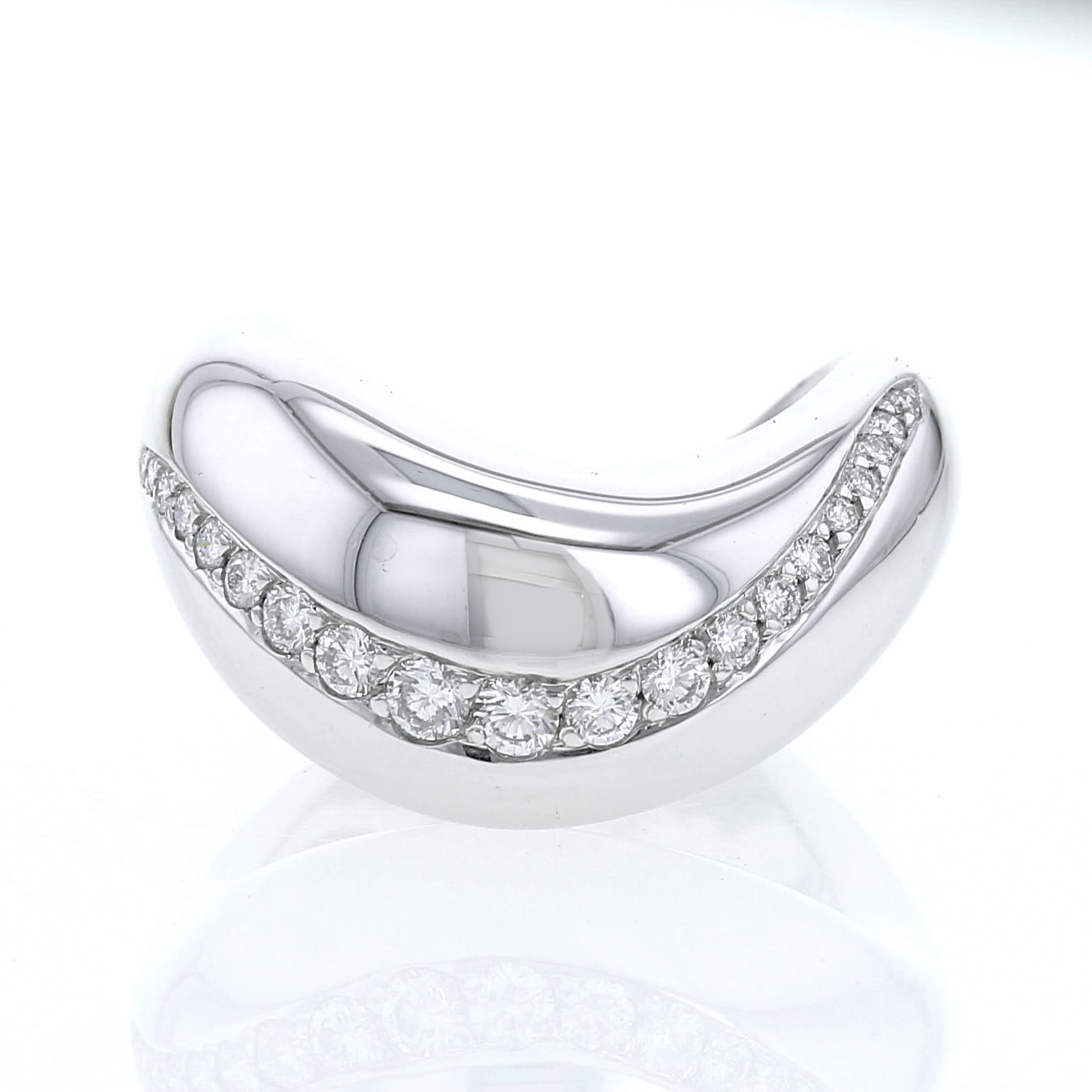 Anello Fred Mouvementée in oro bianco e diamanti - Detail D2
