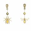 Chaumet Attrape Moi Si Tu M'Aimes earrings in yellow gold,  citrines and sapphires - Detail D2 thumbnail