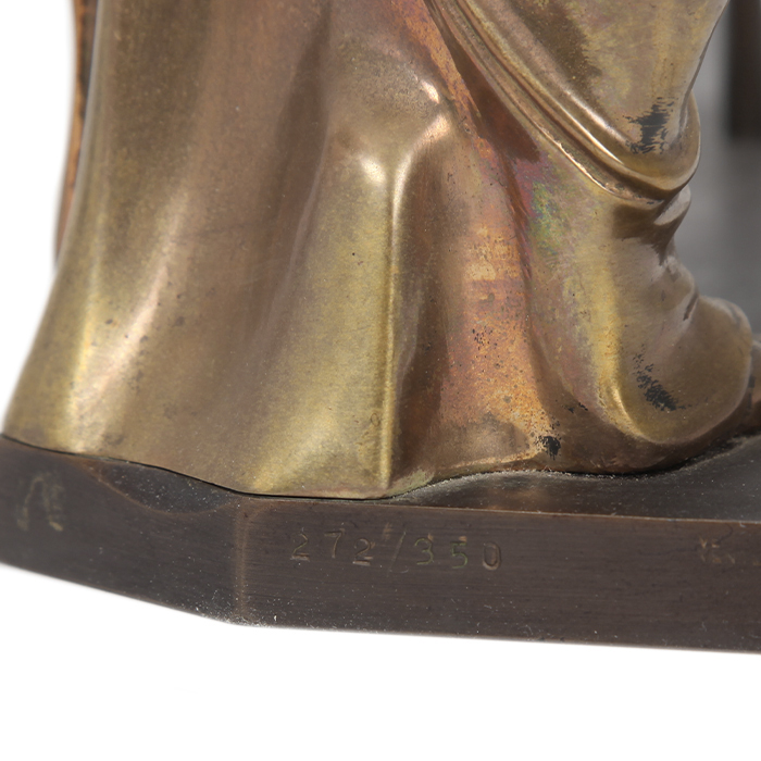 Salvador Dalí, "Vénus à la girafe”, sculpture in polished, gilded and patinated bronze, Artcurial limited edition of 350 copies, signed and numbered, certificate of authenticity, of 1990 - Detail D4