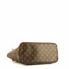 Shopping bag Louis Vuitton Neverfull modello medio in tela monogram marrone e pelle naturale - Detail D4 thumbnail