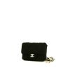 Pochette-ceinture Chanel Timeless Extra Mini en toile matelassée noire - 00pp thumbnail