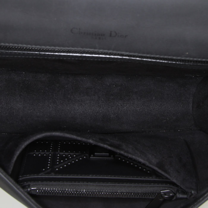 Borsa a tracolla Dior Diorama in pelle nera - Detail D3