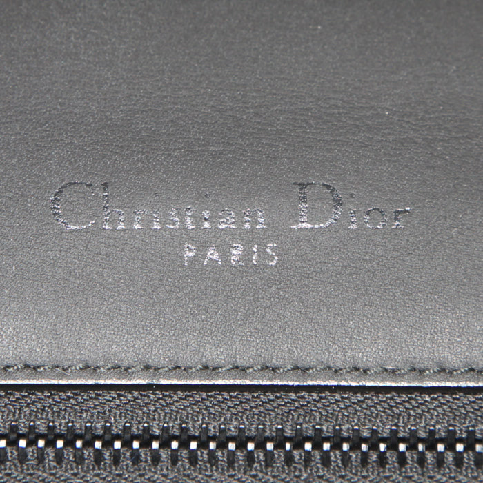 Bolso bandolera Dior Diorama en cuero negro - Detail D4