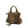 Chloé Marcie handbag in brown python and brown leather - 00pp thumbnail