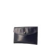 Hermes Rio pouch in blue box leather - 00pp thumbnail