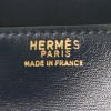 Bolsito de mano Hermes Rio en cuero box azul - Detail D3 thumbnail