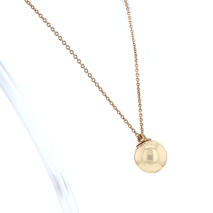 Tiffany & Co City HardWear necklace in pink gold - Detail D1