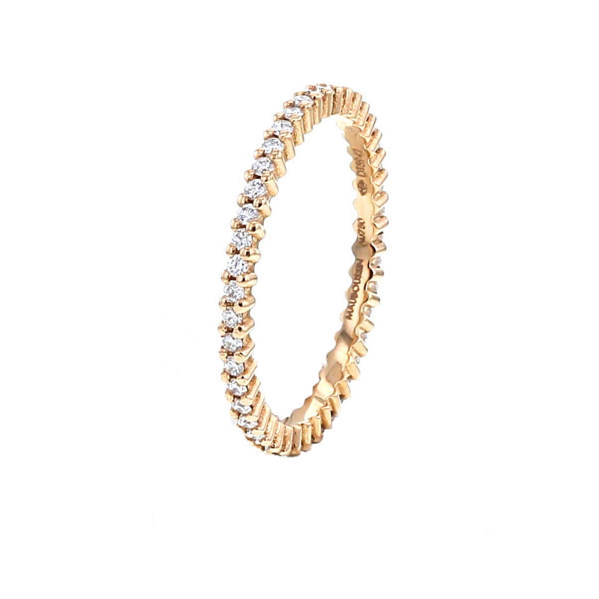 Mauboussin Capricime wedding ring in pink gold and diamonds - Detail D2