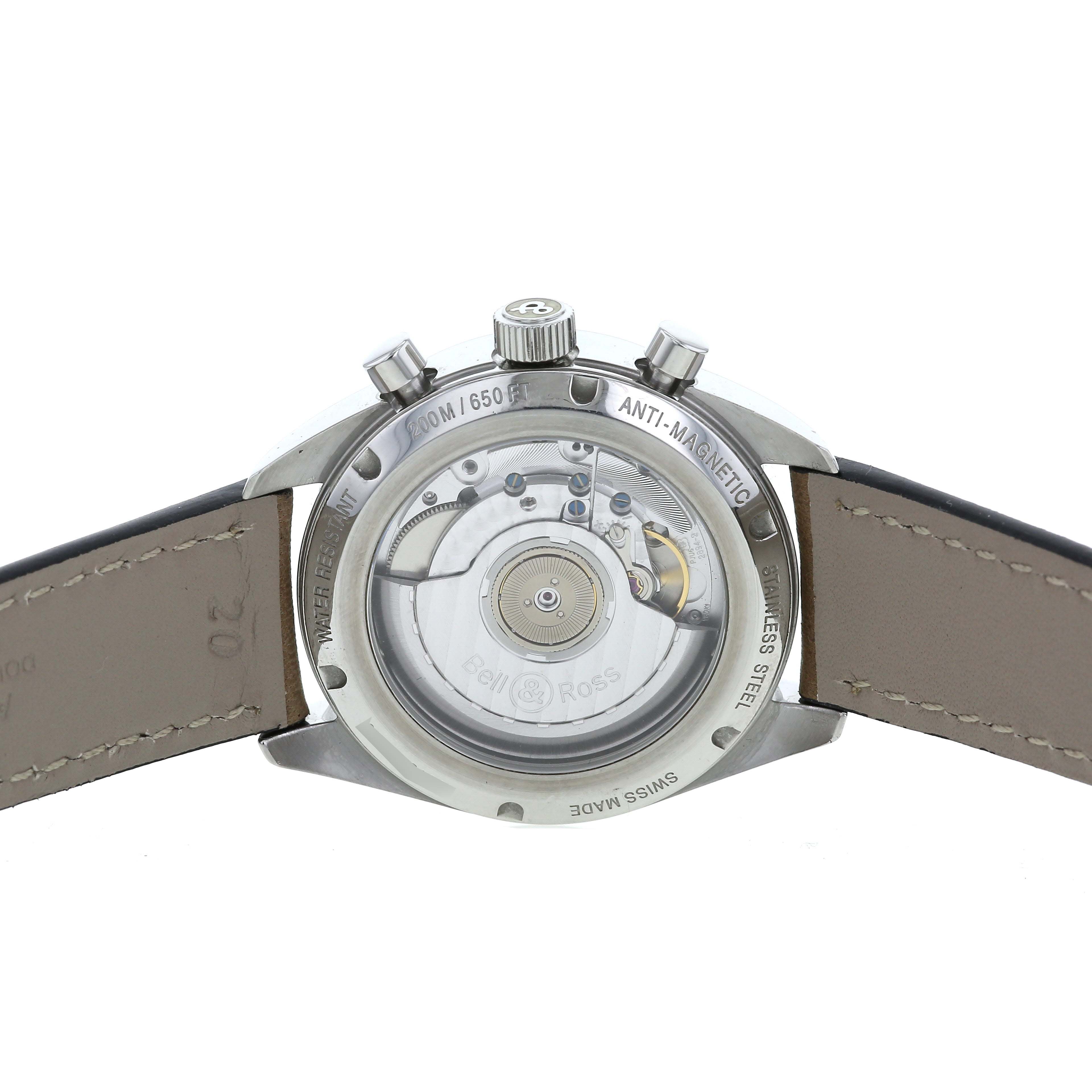 Bell & Ross Geneva 126 watch in stainless steel Circa  2000 - Detail D4