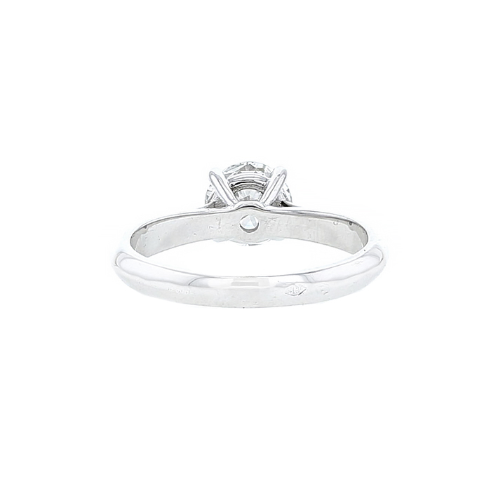 Sortija solitaria Atelier Collector Square en oro blanco y en diamante (0.87 ct) - Detail D2