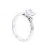Atelier Collector Square solitaire ring in white gold and in diamond (0.87 ct) - Detail D3 thumbnail