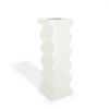 Ettore Sottsass, vase sculpture "629" de la série "Onde", en céramique émaillée blanche, édition Il Sestante, signé, création 1969 - 00pp thumbnail
