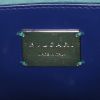 Bulgari Serpenti shoulder bag in blue leather and blue shagreen - Detail D3 thumbnail
