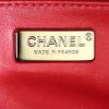 Chanel Boy shoulder bag in red quilted leather and red lizzard - Detail D4 thumbnail