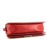 Chanel Boy shoulder bag in red quilted leather and red lizzard - Detail D5 thumbnail