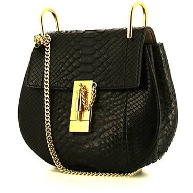 Taschen Umhängetaschen Chloé Chloe Drew Leather Crossbody Bag 