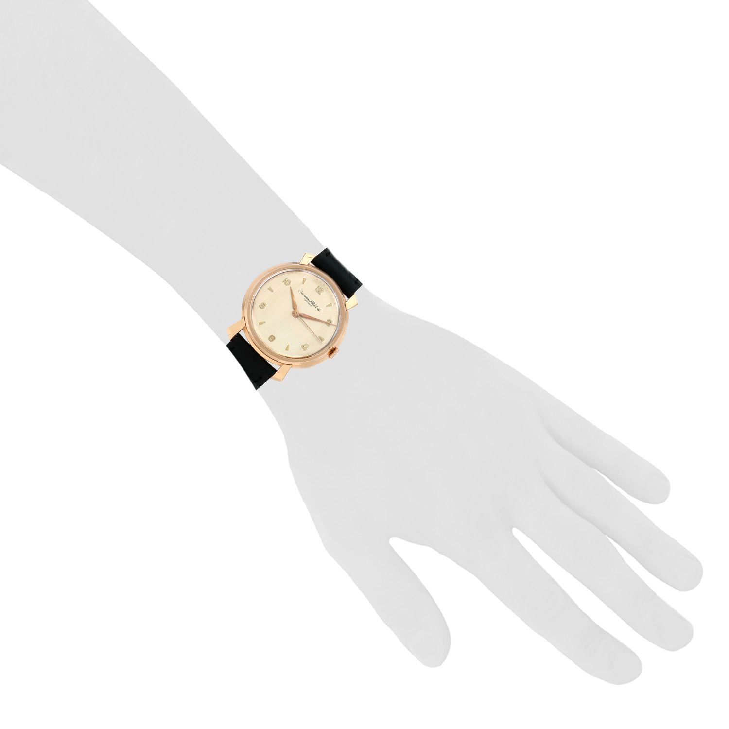 IWC watch in pink gold Ref:  1240322 Circa  1960 - Detail D1