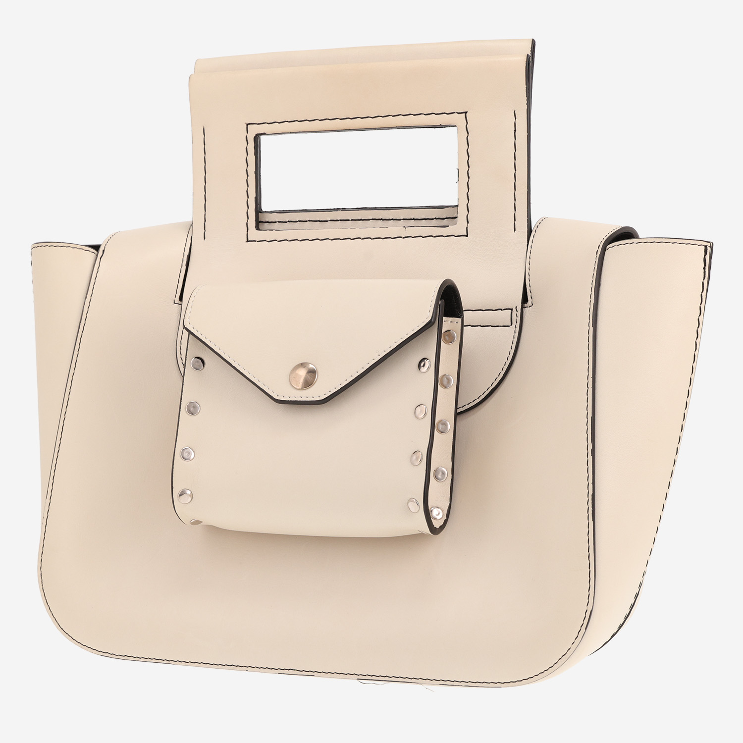Celine handbag in off-white leather