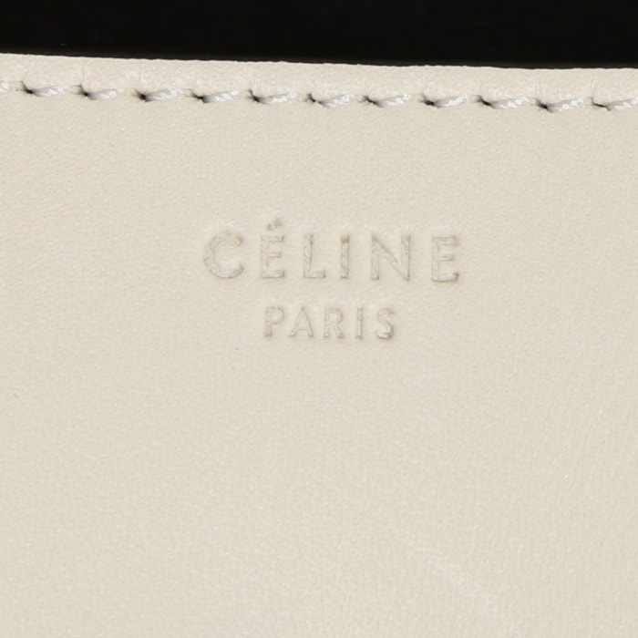 Bolso de mano Celine en cuero blanquecino - Detail D3