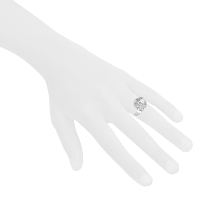 Dinh Van Double Sens ring in white gold and diamonds - Detail D1