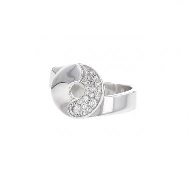 Bague Dinh Van Double Sens en or blanc et diamants