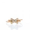 Chaumet Jeux de Liens large model ring in pink gold and diamonds - 360 thumbnail