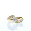 Vintage ring in yellow gold and diamonds (1,51 carat) - 360 thumbnail