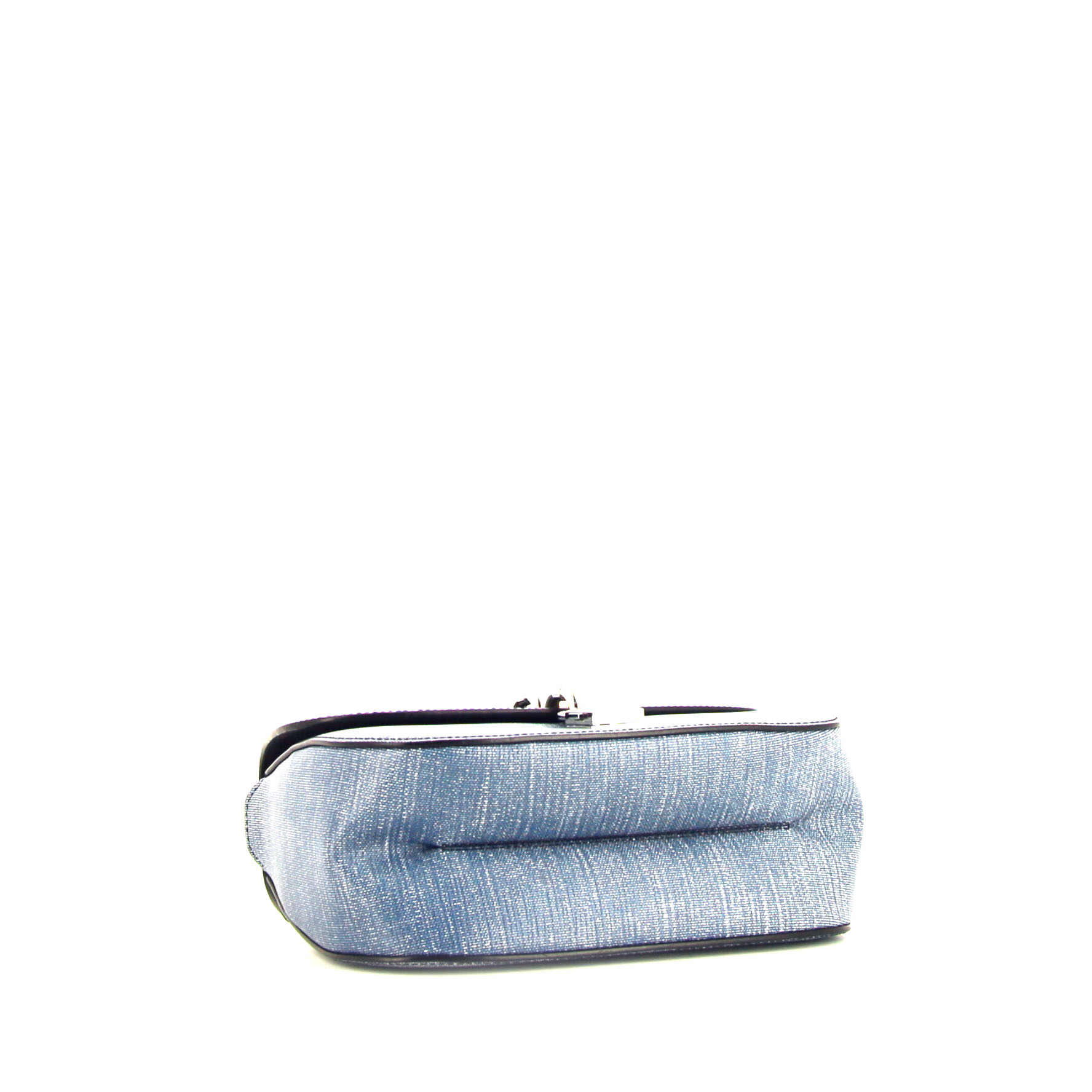 Louis Vuitton Chain It handbag in blue canvas and leather - Detail D5
